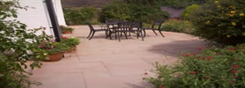 Indian stone patio